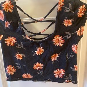 Flower crop top